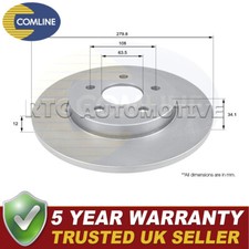Comline Rear Brake Disc Fits