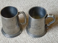 Pewter Tankards Lot Of Two