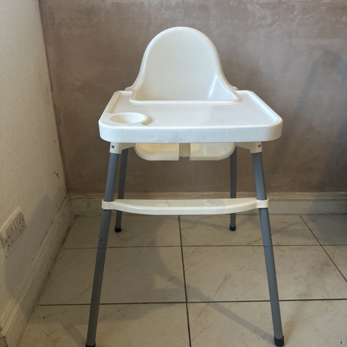 Plastic high chair with straps - chair,