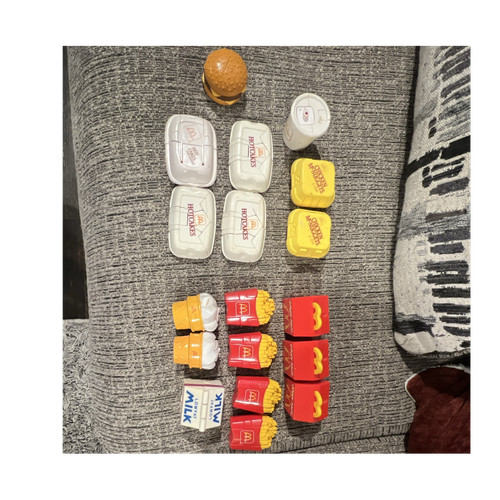 Mcdonald toy food playset - food,