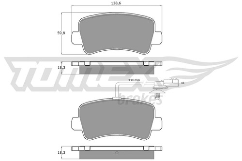 Rear brake pad set disc - pad,