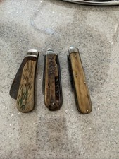 Bundle Of Bone Handle Vintage Pocket Pruners And Tools