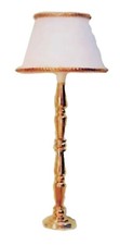 Dolls House Brass Floor Lamp