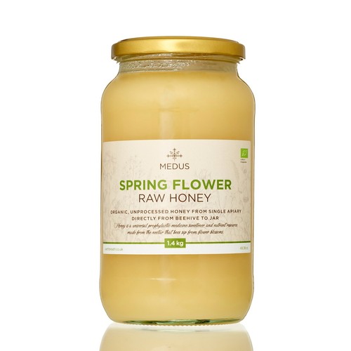 Organic spring flower honey - spring,