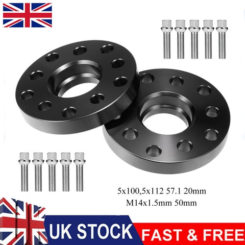 20mm hubcentric black wheel - 2x,