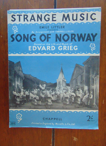 Strange music from song - music, of