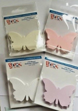 Stix2 Pack Of 15 Die Cut Butterfly Shapes Available In Pink White Cream & Lilac