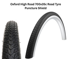 Oxford 700x35c Road Tyre High Road  5mm Puncture Protection Beaded bike/cycle