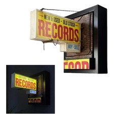 Record store wall light - store,