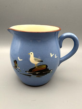 Vintage Dartmouth Pottery Sea Gull Pattern Milk Jug Creamer 11cm Tall