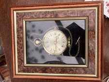 Quartz Wall Clock/ Key Box Vintage Style Wooden Frame