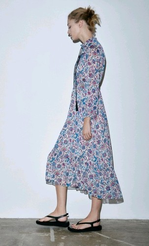 Zara lace trim printed - zara,