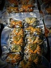 Frozen UK Match Peeler Crab (small size) 10 x vacuum packs. Free Postage