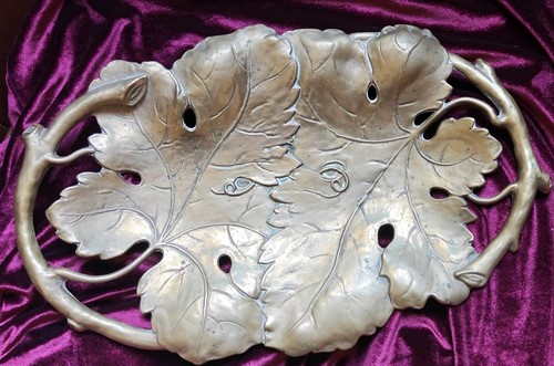 Vintage art nouveau brass - art,