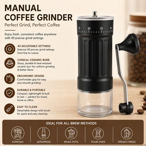Manual coffee grinder - manual,