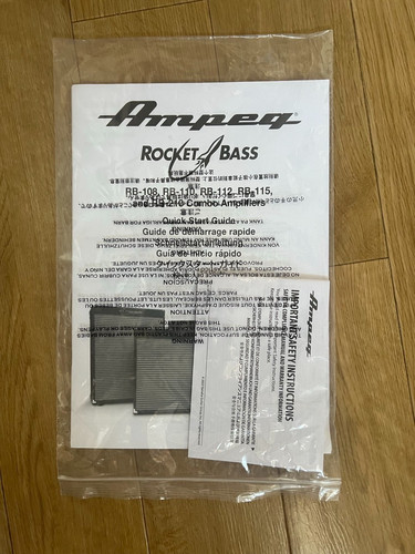 Ampeg rocket bass amp - rocket, manual