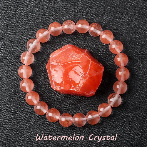 Natural stone quartz beaded - natural,