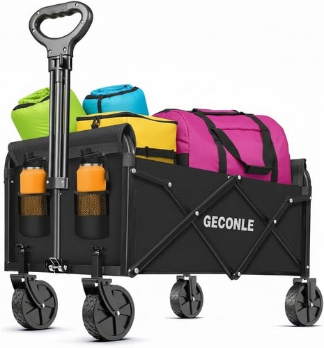 Ergonomic folding trolley cart - folding,