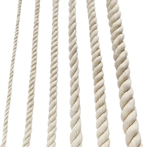Cotton rope thick - white, noose