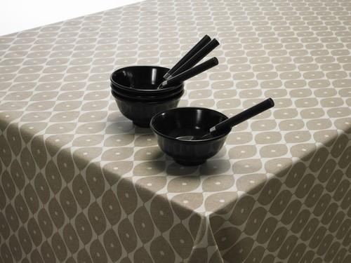 Taupe beige geometric ovals - taupe,