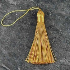 Silky Key Tassels, Cushions, Blinds, Curtains ,Old Gold, White, Black, Grey NT1