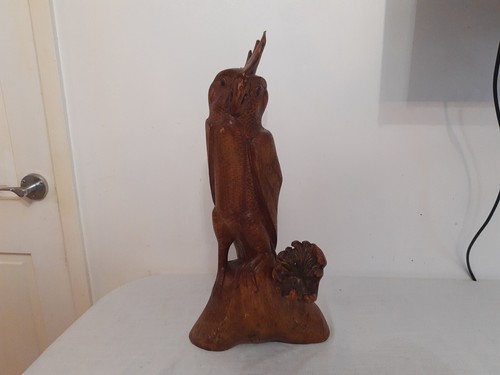 Vintage wood parrot - vintage,
