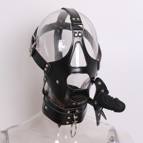 Pvc leather headgear - headgear, hood