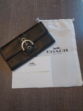 Vintage Coach Black Leather