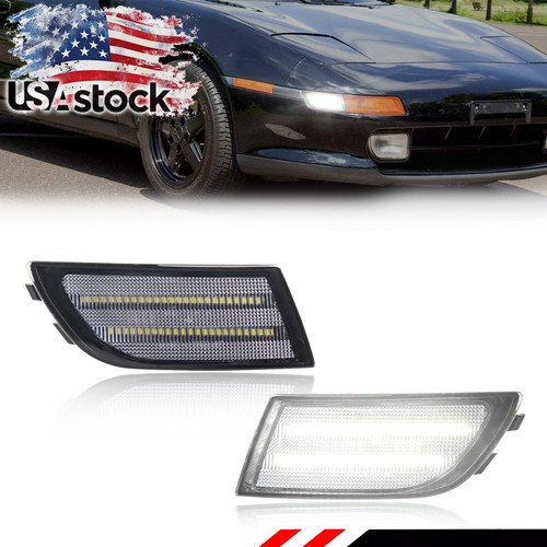 Clear white led front side - 2x,