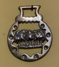 Old  HORSE BRASS - Nine Elms London  - EXCELLENT CONDITION. Railway