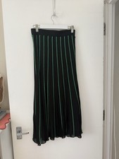 Zara Black Fine Knit Pleated