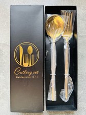 Gold-finish 18/10 stainless