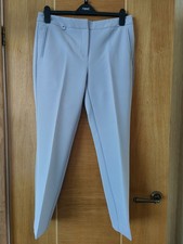 Women's Capri Trousers, Smart, light grey colour, size 10-12