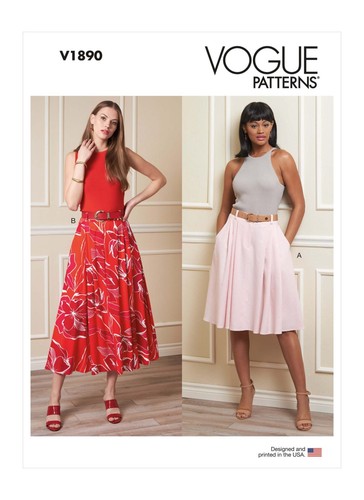Vogue patterns v1890 - patterns, skirts
