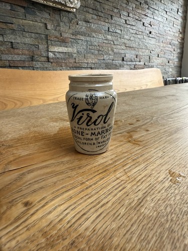 Vintage small virol pot - small,