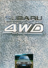 Subaru 1600 & 1800 4WD 1984 UK Market Sales Brochure Saloon Estate Hatchback MV