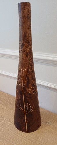 Slim wooden vase dry flower - slim,