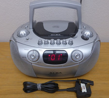 Alba CX570 CD FM/MW Radio Cassette Recorder CD Player Portable Stereo Silver GWO