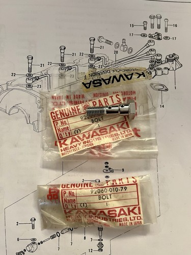 Genuine kawasaki nos - genuine, banjo
