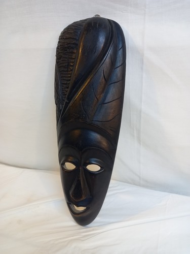 Carved tribal mask wall - tribal,