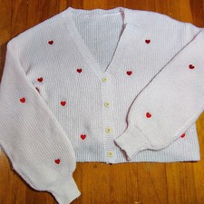 Light Pink Cropped Cardigan