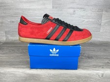 Adidas London, Originals Rare 2008 issue, Sz UK 11, US 11.5, EU 46, Red Suede