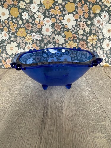 Mcm cobalt blue glass fruit - mcm,
