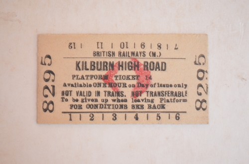 Railway platform ticket - ticket, br