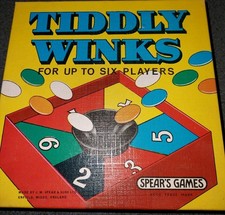 Vintage Spears Games Original Tidlywinks Game 1970s Boxed