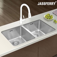 JASSFERRY Undermount Stainless Steel 2 Bowl  Kitchen Sink 750 X 440 mm