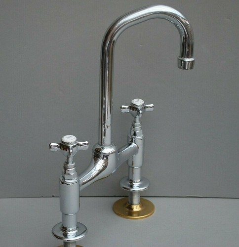 Chrome deck mounted mixer - chrome,
