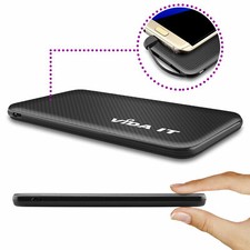 Dual Twin USB 5000mAh Portable Ultra Slim Power Bank For Charging 2 Mobile Phone