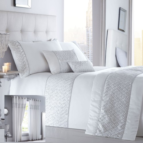 Shimmer bedding range white - bedding,