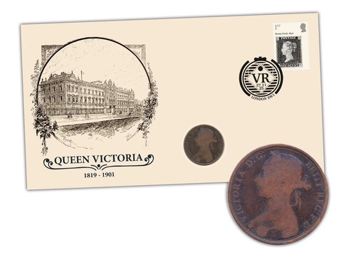 Queen victoria penny - victoria, coin